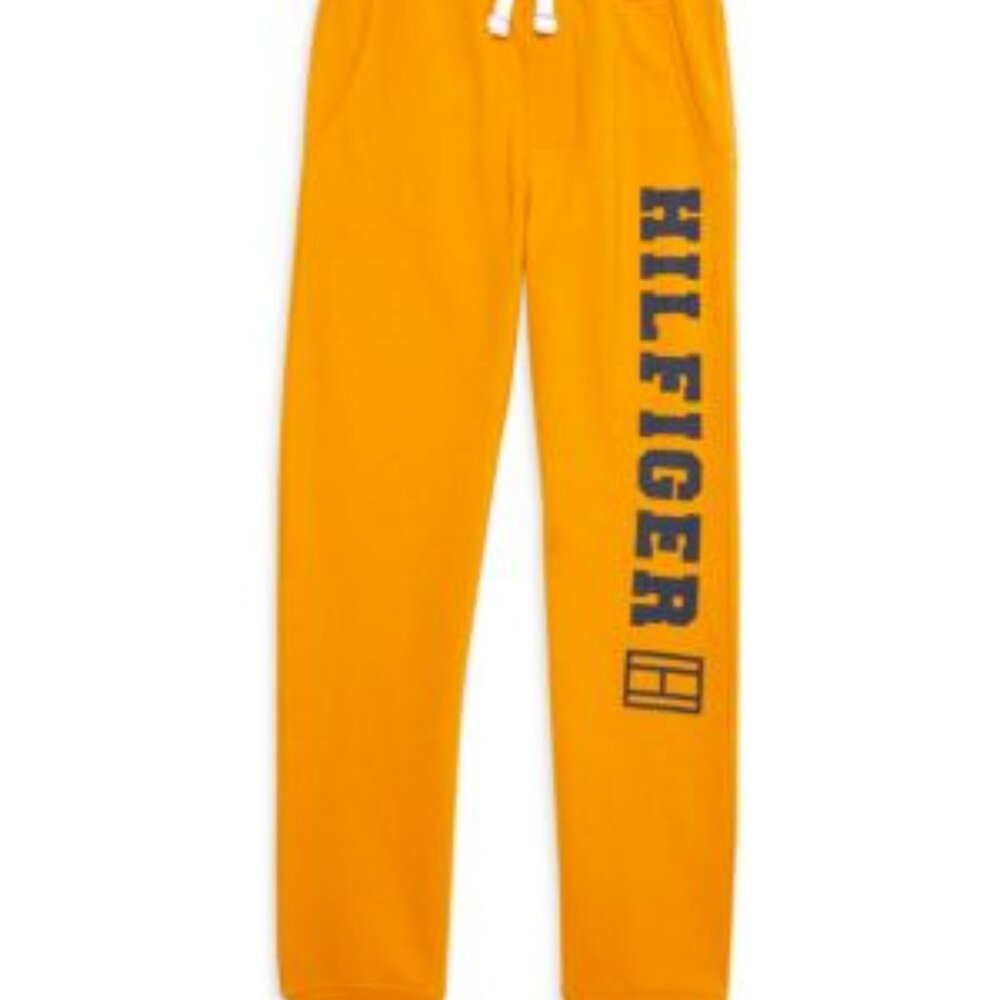 Tommy Hilfiger Boy's‎ Logo Joggers Size 8-20 Gold New